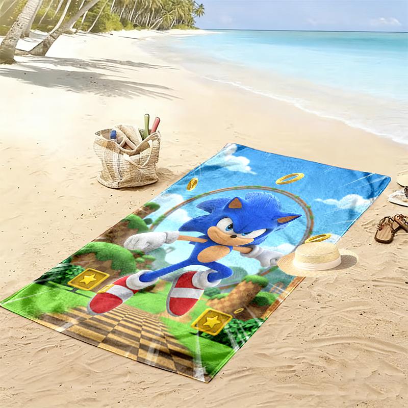 SONIC Beach Towel, Durable and Easy to Clean, Soft and Vibrant Beach Towel Perfect for Travel