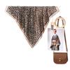 Women's Classic Leopard Print Silk Scarf: Versatile Neck or Head Scarf for Trendy Street Fashion