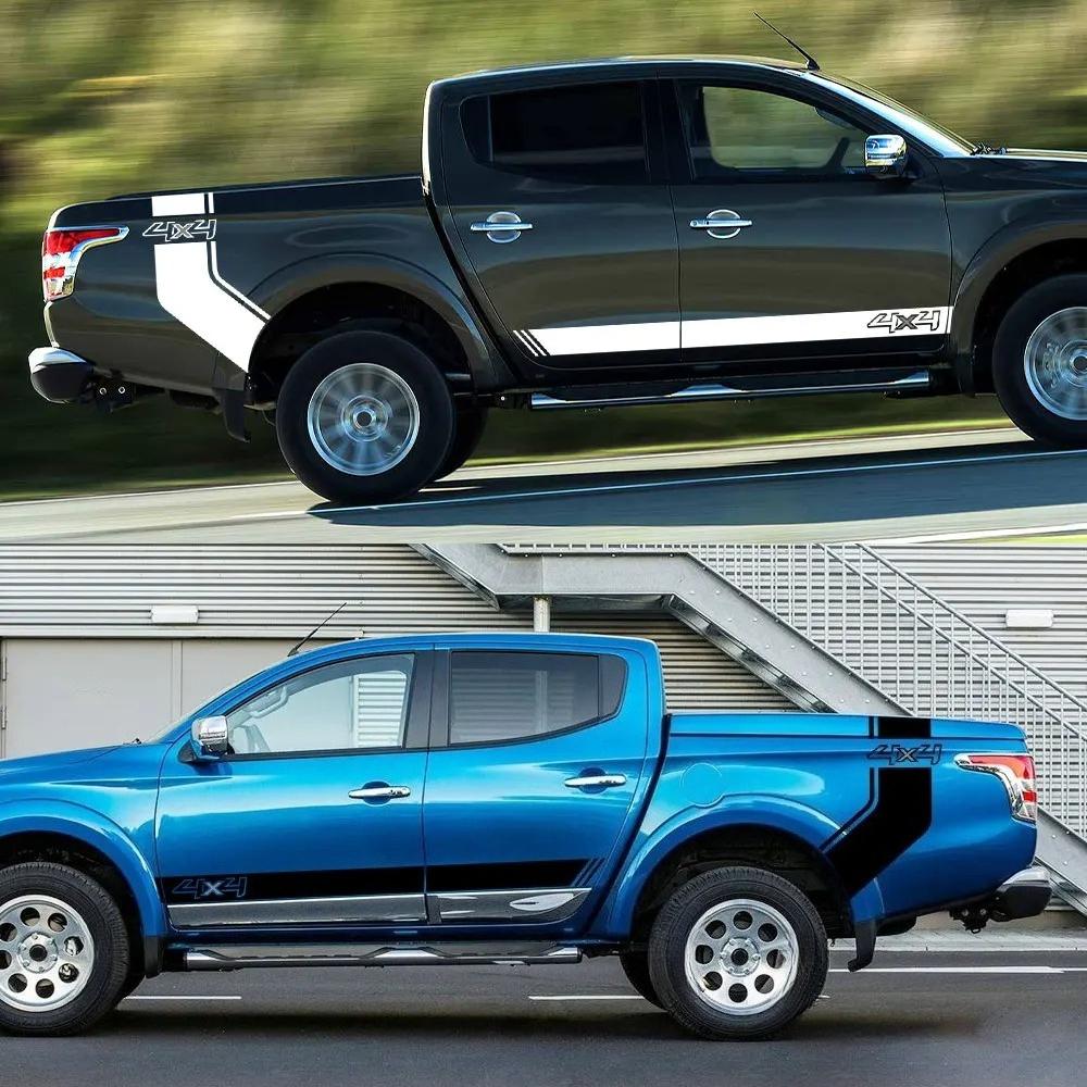 Pickup 4X4 Stickers For Mitsubishi L200 Triton Dodge RAM 1500 Toyota Hilux Isuzu Dmax Ford F150 Off Road Auto Tuning Accessories
