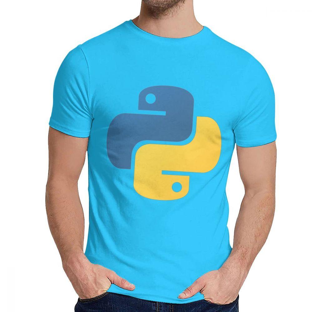 Graphic Python Programming Tee Shirt Men Custom Great T Shirt Crewneck