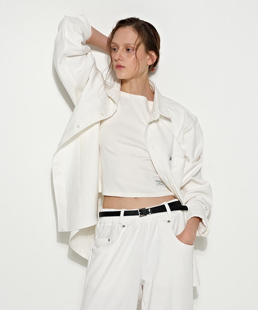 Beulaiteun Oversized Cotton Shirt White