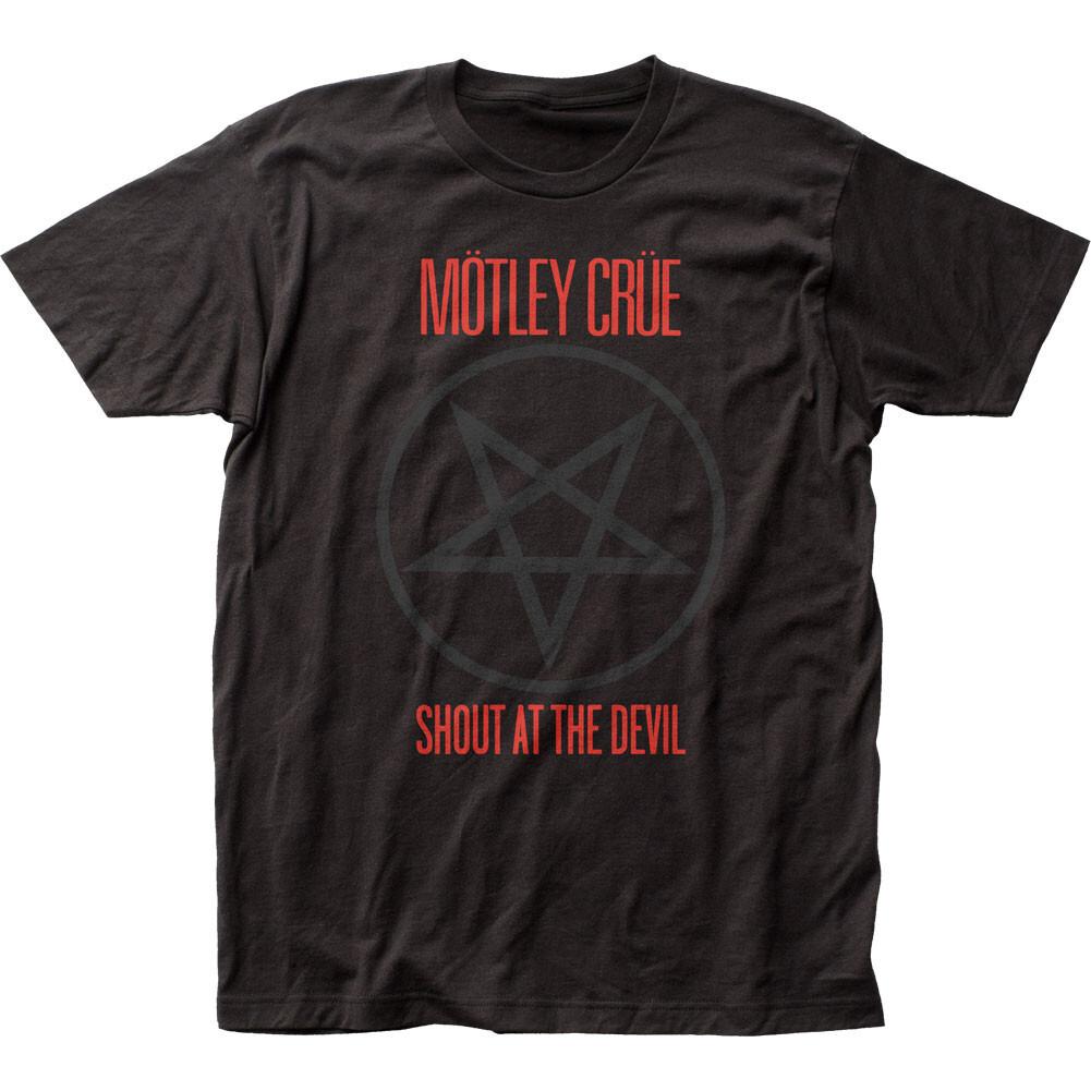 26 Motley Crue Shout At The Devil T Shirt Mens Rock And Roll Music Band Tee Black Unisex T-Shirt M
