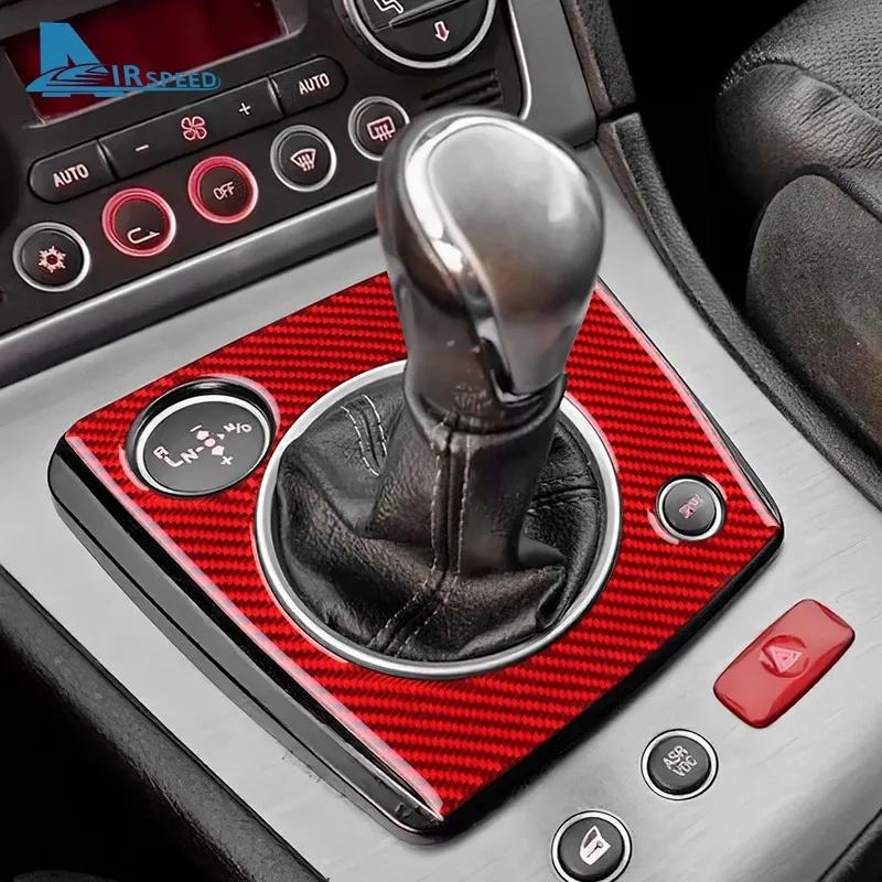 For Alfa Romeo 159 2005-     Real Soft Carbon Fiber Sticker LHD Manual/Automatic Car Gear Shift Frame Panel