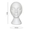 Mannequin Head Non-slip Abstract Foam Manikin Head Model Wig Hair Glasses Display Stand for Indoor