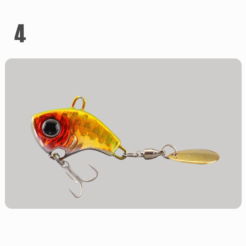 Long-Distance Casting Vib Lure: Rotating Sequin Cyclone for Sea Fishing & Perch