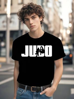 Judo Grafik T-Shirt - Japanisches Kampfsport-T-Shirt mit kräftiger JUDO-Beschriftung