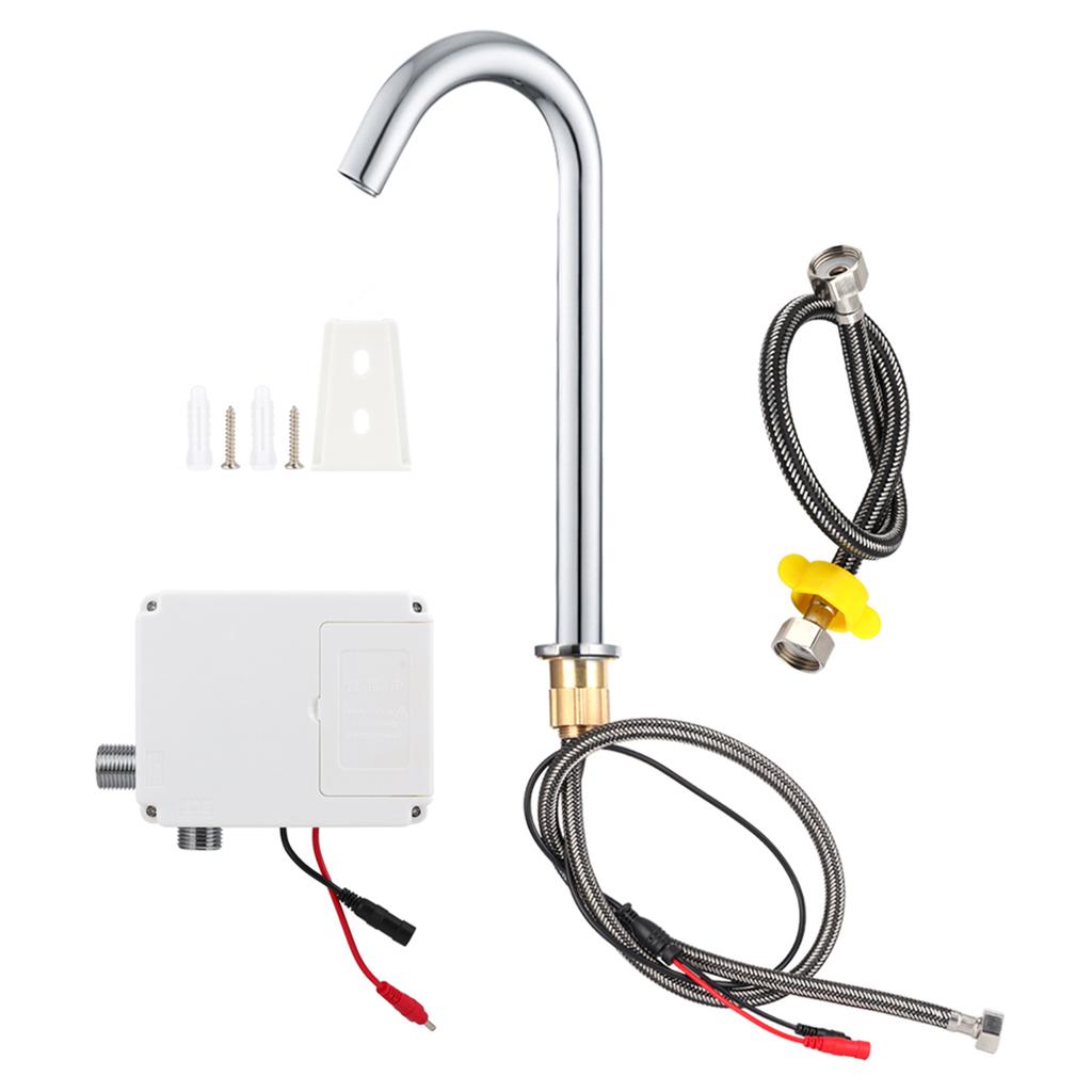 Gwint G1/2 cala Automatyczny Czujnik Indukcyjny Kran Wodny Podczerwień Pojedynczy Kran Zimnej Wody ze Skrzynką Sterującą Automatyczny Kran Kran Czujnikowy