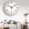 European Wooden Silent Wall Clock Living Room Simple Decoration Pointer Clock, Japanese Style Retro Wood Quartz Clock 20/30/35cm
