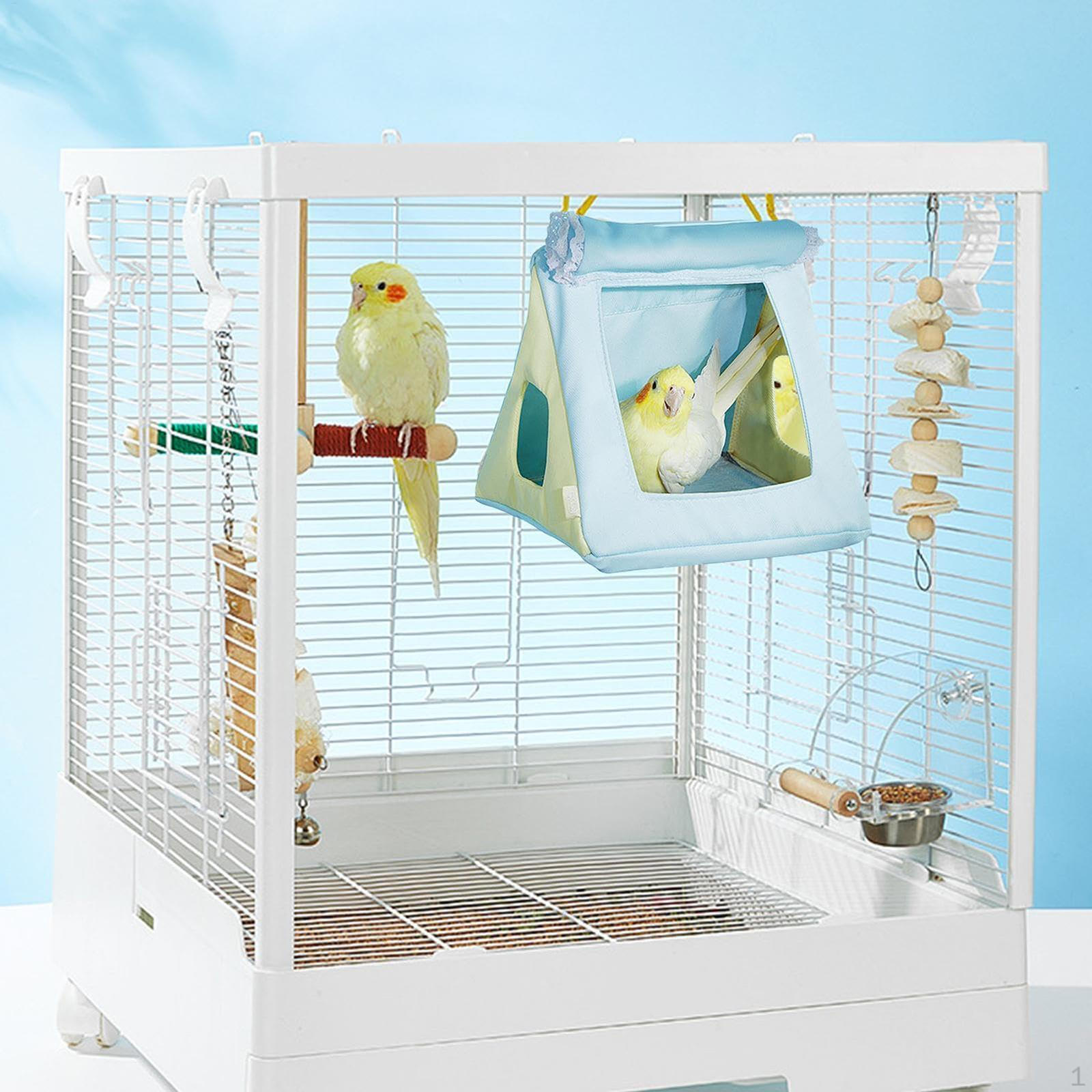 

Bird Bed for Small Animals, Parrot Tent with Hammock Design