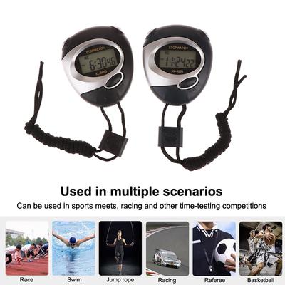 Ruční sportovní stopky Počítadlo Vodotěsné Digitální displej LCD Chronometr Fitness Časovač Pro Plavání Běh Sportovní Trénink