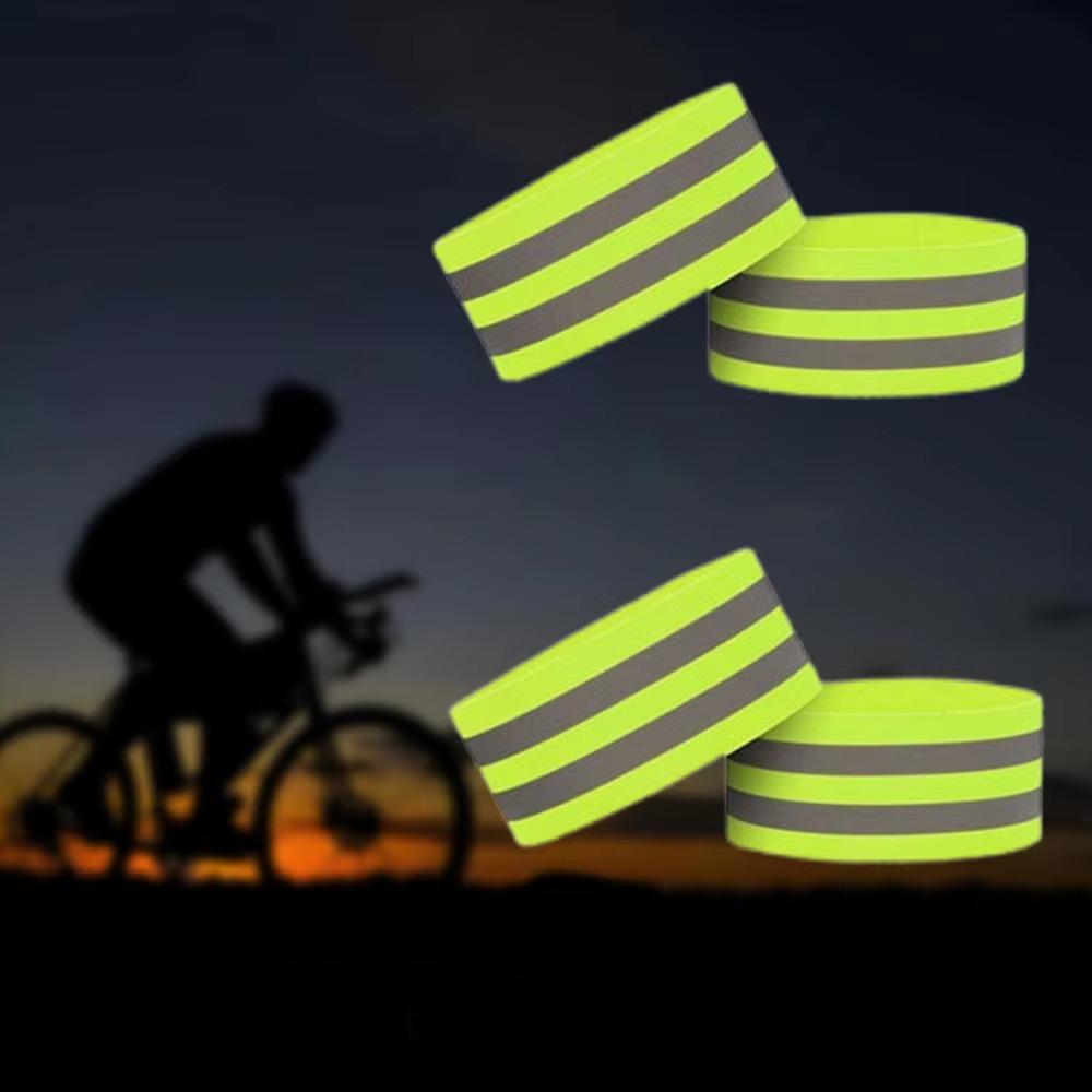 

8PCS Multifunctional High Visibility Reflect Straps Safety Reflector Tape Leg зелений