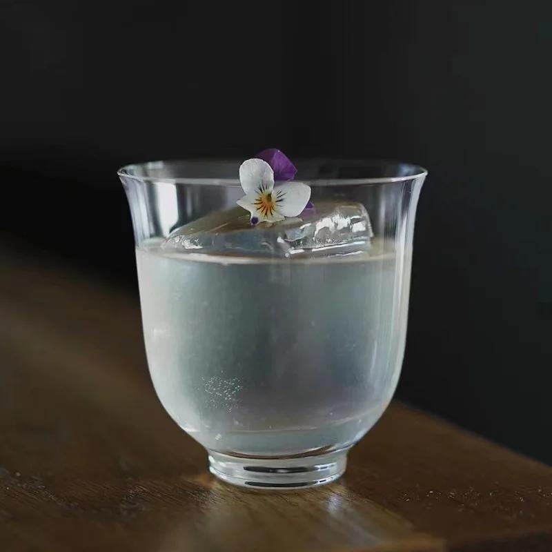 1PCS New Whisky Glass Cup Bar Juice Wine Glasses Cocktail Glass Cup Champagne Tea Cup Home Party Decoration Drinking Glasses