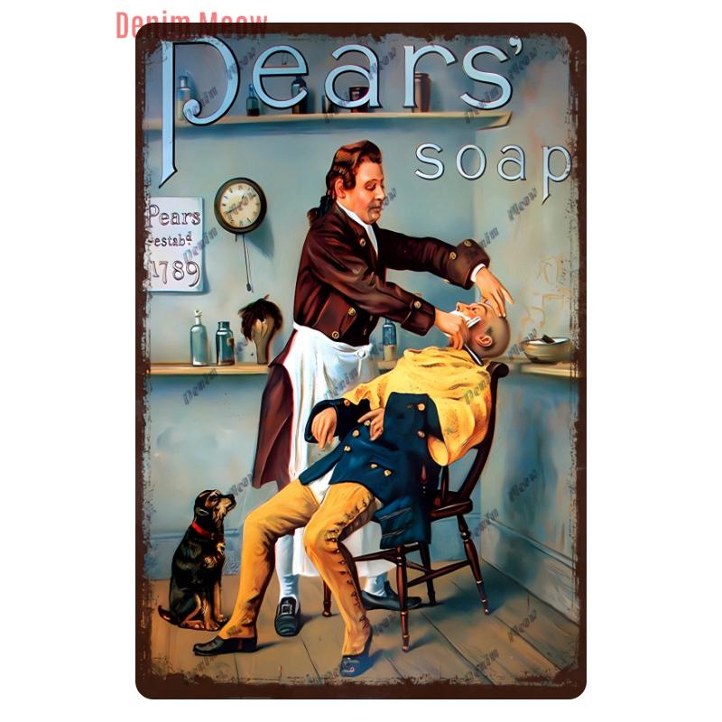 Hair Cutting Retro Plaque, Metal Signs, Barber Shop, Vintage Painting, Wall Posters, Bar, Pub, Shave & Haircut, Home Decor, WY28