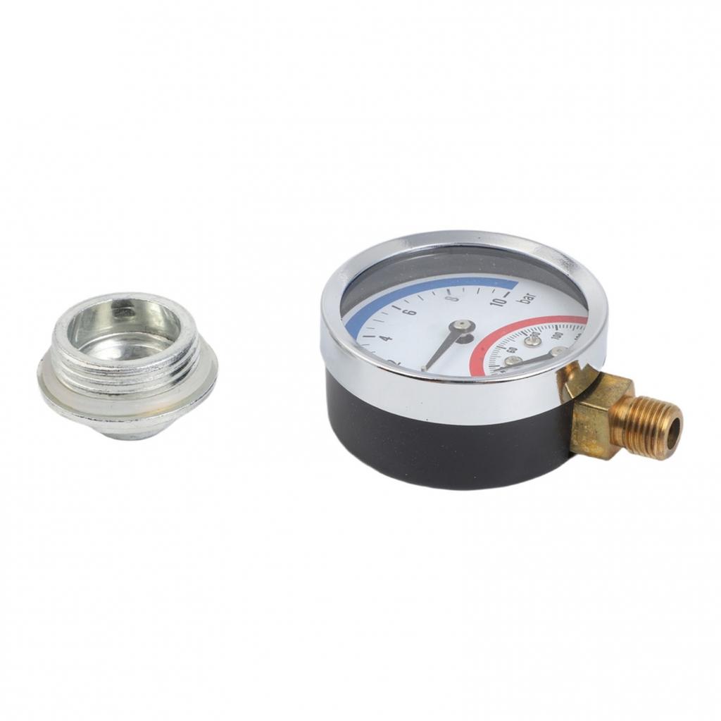 0-10 Bar Pressure Range Pressure Gauge Temperature Gauge DIY Friendly