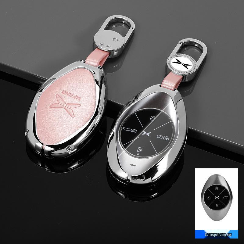 Xpeng Car Key Case for Models G3i, P7i, P5, G9, G3i, G6 - Protective Shell & Buckle