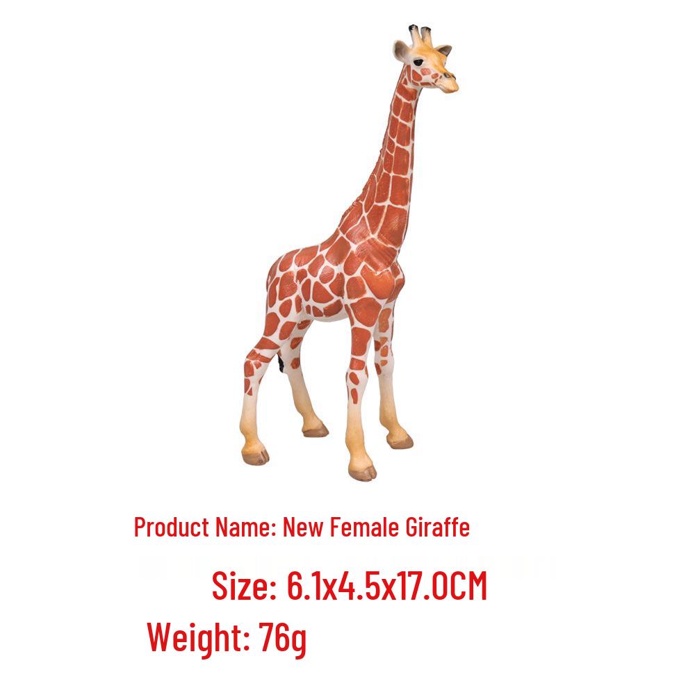 PVC Giraffe Simulation Model: Wild Animal Toy for Early Education