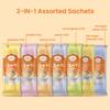Namaste Chai 3 in 1 Assorted Tea Premix with Sugar and No Sugar - 16 Sachets | Readymade Chai Mix Instant Sachets | Kadak, Adrak, Lemongrass, Zafra
