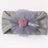 Hot-selling new children's headband cute mesh flower baby jacquard headscarf comfortable baby jewelry