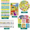 SpongeBob Theme Birthday Party Favor Supplies Keychain Sticker Slap Bracelets for Goodie Bag Fillers Classroom Reward Prizes