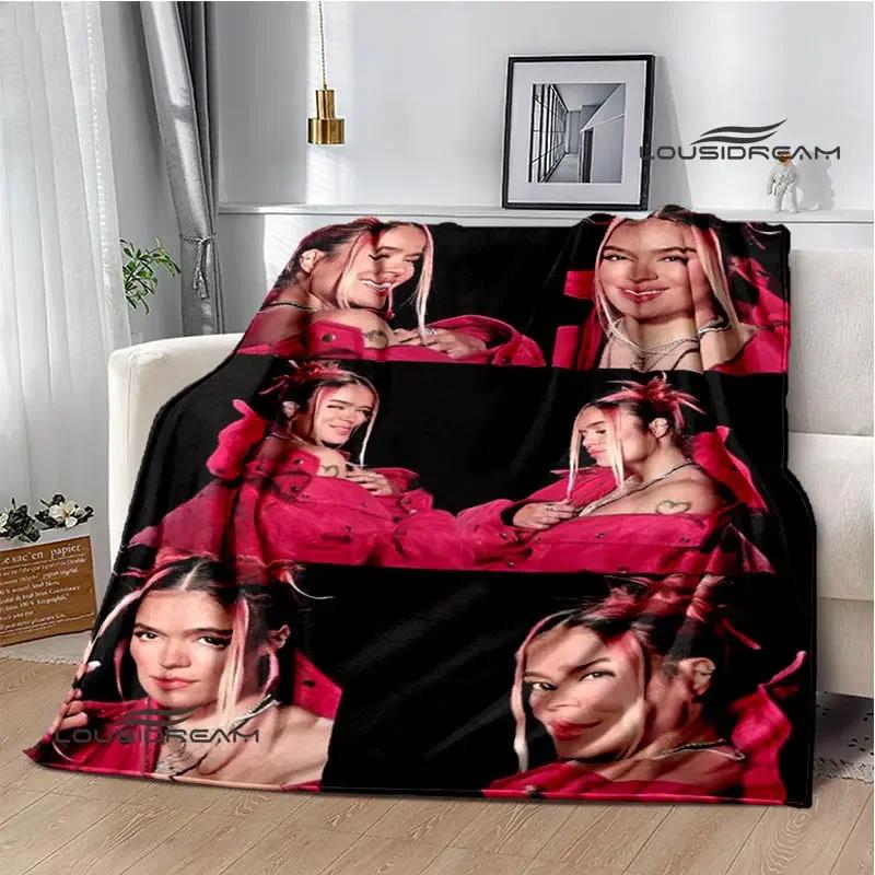 Karol G Fashion Printed Blanket Thin Blanket Soft and Comfortable Blanket Home Travel Blanket Bed Linings Birthday Gift