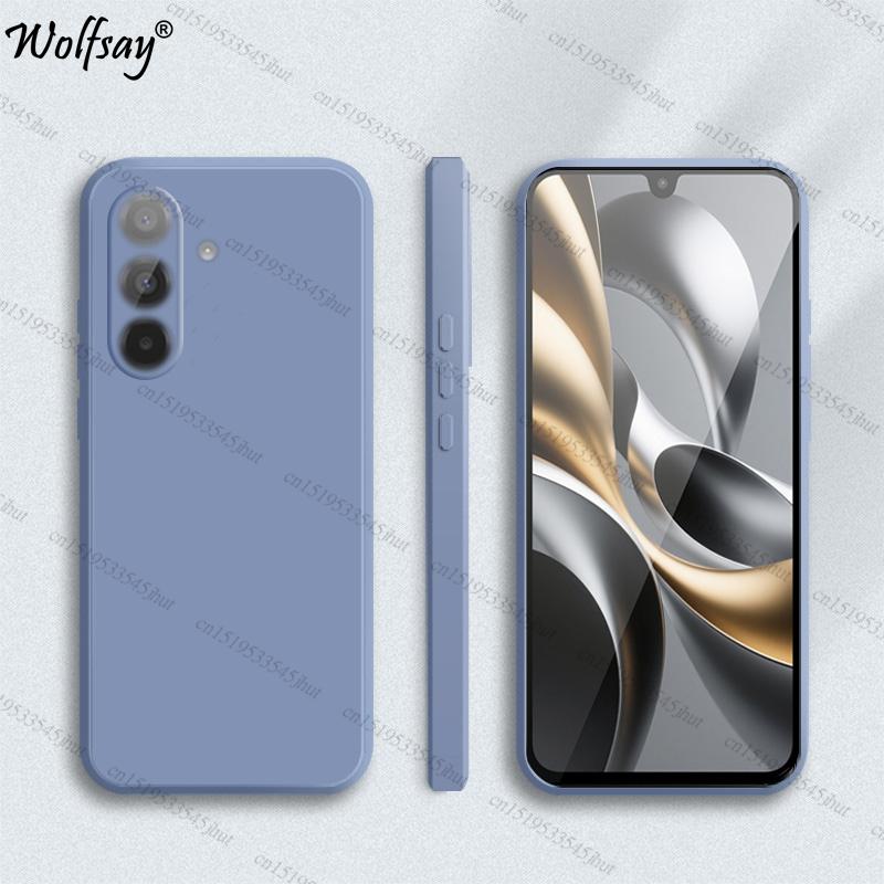 

Чехол для Samsung Galaxy A17 Чехол Противоударный Мягкий Оригинальный Жидкий Силиконовый Чехол-накладка Samsung A17 Чехол для Samsung A17 TPU Funda For Samsung A17