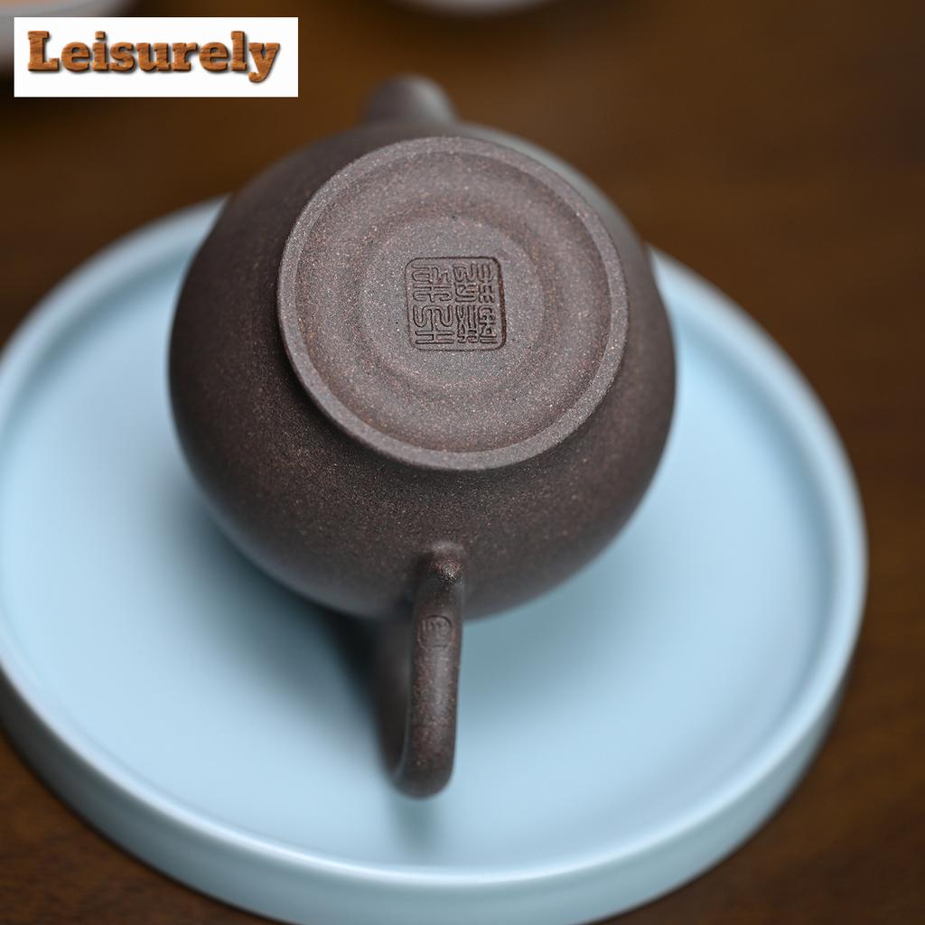 111ml Boutique Yixing Purple Clay Teapots Handmade Palace Lantern Pot Raw Ore Hundred Mesh Sand Mud Kettle Chinese Zisha Tea Set