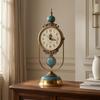 Vintage Mantel Timepiece Polished Finish Home Decor Gold-Tone for Desktop