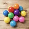 60mm Multi-Color Solid Gachapon Balls - Claw Machine Blind Box Accessories, PP Material