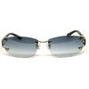 Domestic Genuine Product Police Sunglasses Men SPLC60J 579L 59 Case UV Cut Rimless Two-point Japan Model 2021 Oval Titanium Combination Frame Shiny