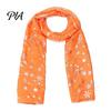 Soft Fabric Winter Gift Glitter Sparkly Foil Snowflake Print Scarf for Women, Christmas Warm Fashionable Neckwear Theme Shawl Wrap, Fall Lightweight