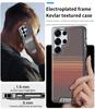 For Samsung Galaxy S25 S25 Ultra S24 S24 Ultra Electroplated Carbon Fiber Texture Magnetic Wireless Charging Phone Case