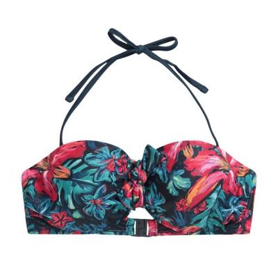 Womens/Ladies Floral Front Tie Bikini Top
