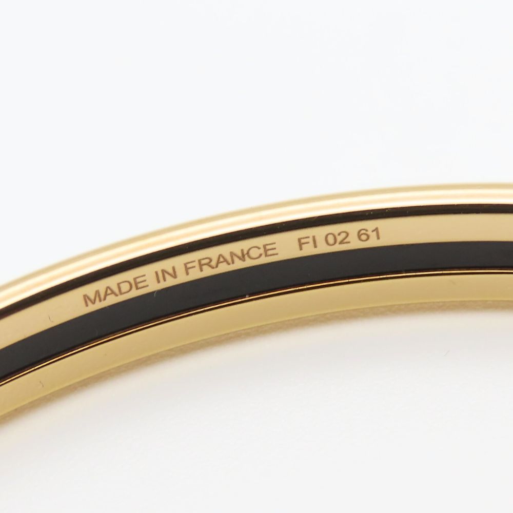 Used HERMES bracelet Uni Bangle metal/enamel 11.9g blue gold plating
