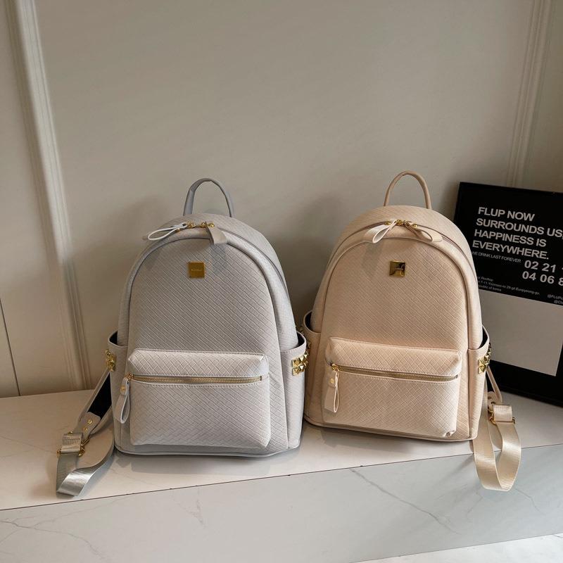 New fashionable versatile style large capacity street shot women's double back college style women's schoolbag