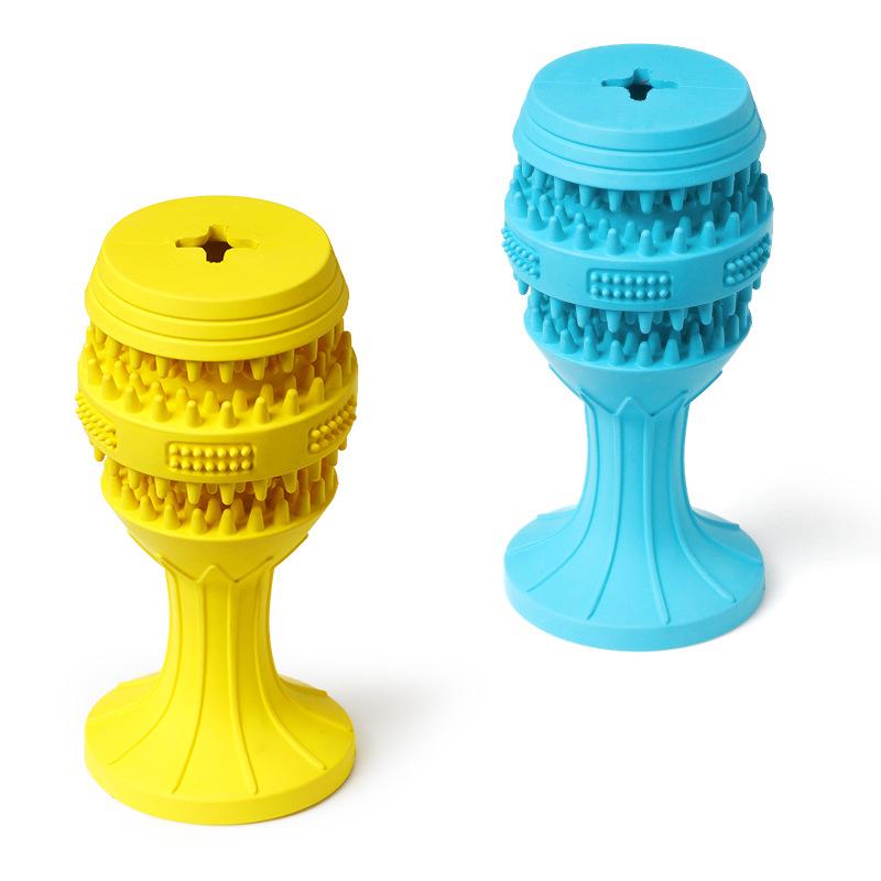 High-footed Cup Medium-sized Dog Toy Interactive Training, Grinding Teeth, Hiding Food, Natural Rubber Dog Toy That Can't Be Bitten Through