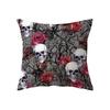 Skull Pumpkin Throw Pillow Cover Halloween Theme    Sofa Chair Bed Cushion  Home Decor  Pillow Cases  Throw Pillows