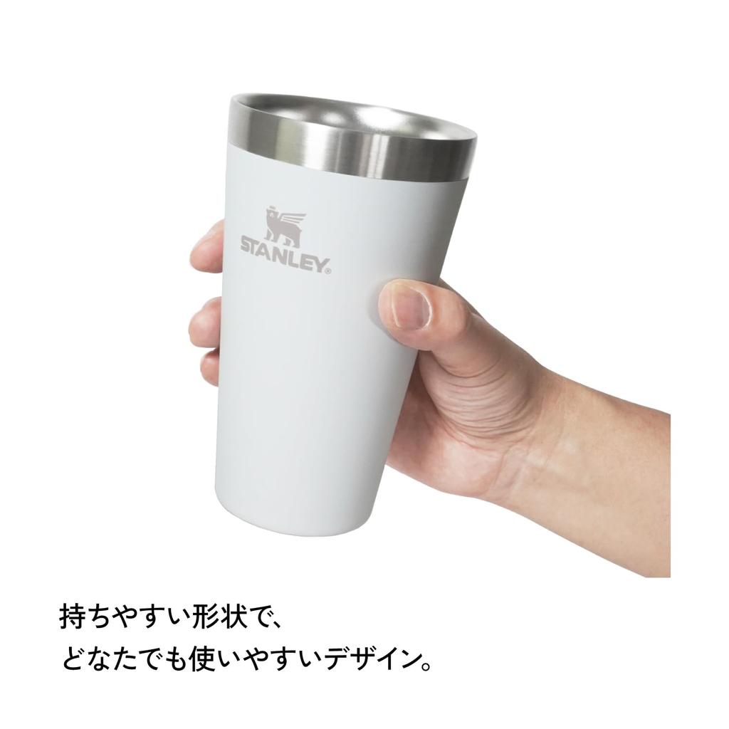STANLEY NEW Stackable Vacuum Black Vacuum Insulated Stainless Keeps Coffee Hot or Outdoor Dishwasher Warranty Japanese Pint, 0.47L, 2.0, Tumbler,