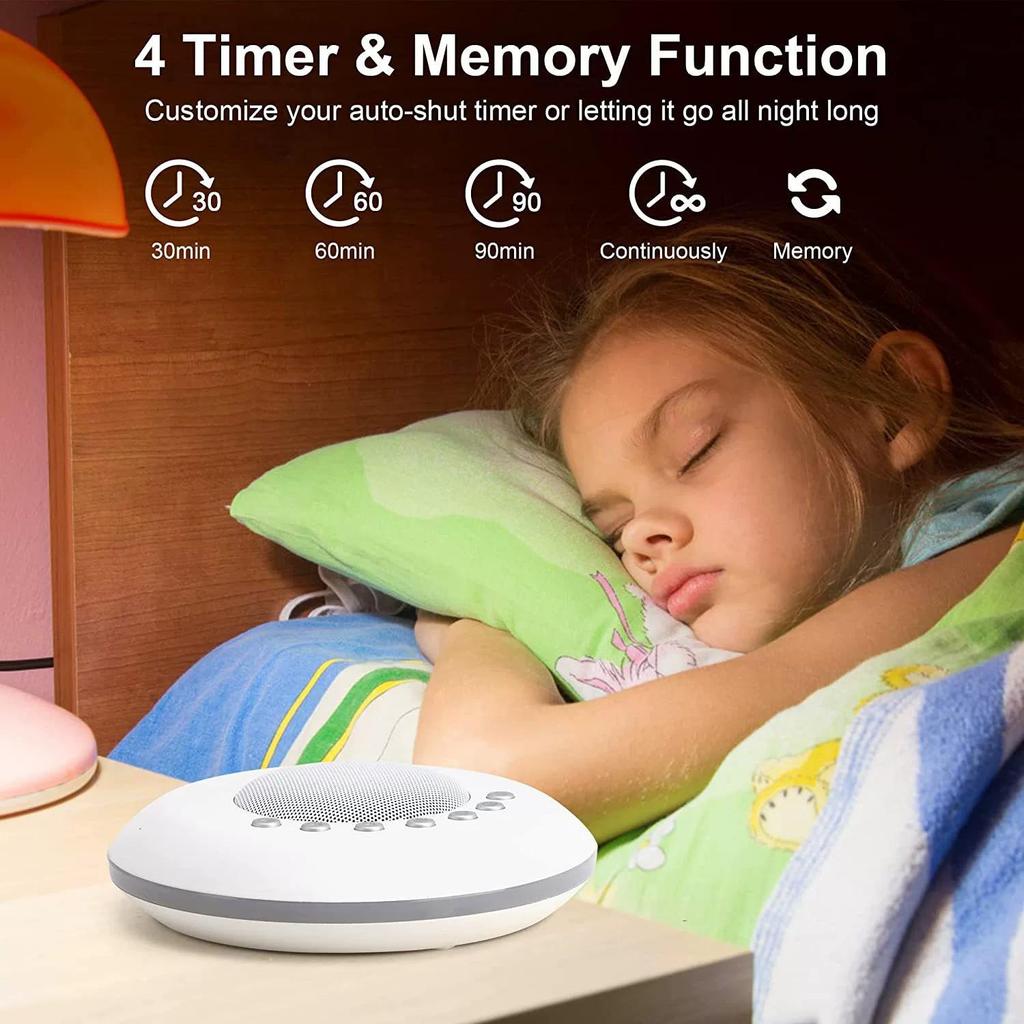 Baby Sleep Sound Machine & Night Light Soother