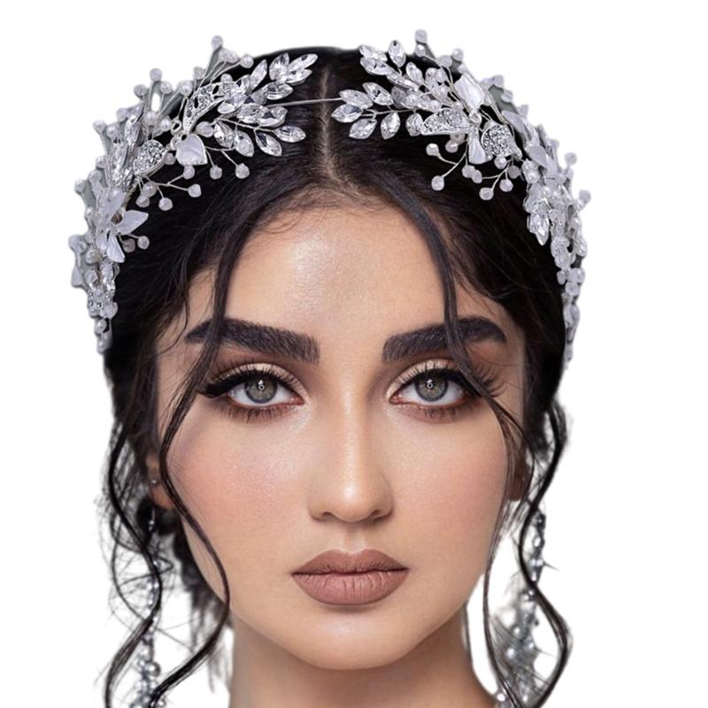 Luxurious Bridal Wedding Headwear Girls Headbands Fashionable Bridal Hairband for Wedding Elegances