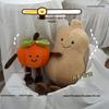 Persimmon Plush Doll & Peanut Pendant Ornament: Wedding Throw Pillow & Hanging Decoration Gift