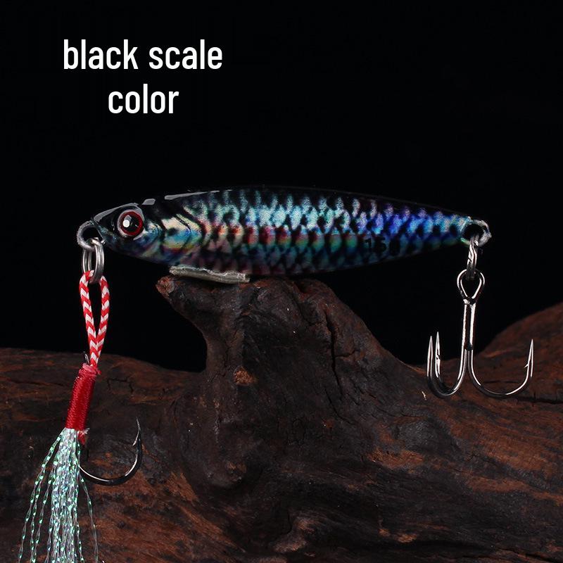 

Aohu 3D Iron Plate Long Cast Lure with Reinforced Treble Hooks 20g [Iron Hook 12#/Treble Hook 6#]