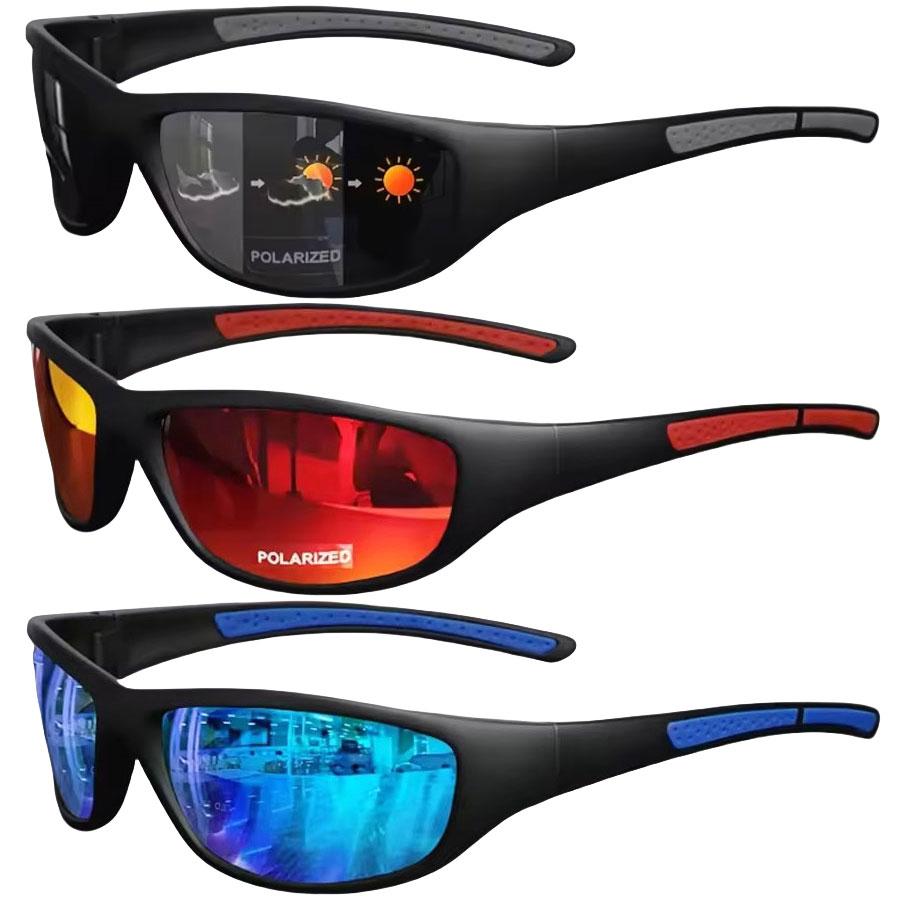 Fashion Polarized Sunglasses Men Women Cycling Running Fishing Sun Glasses Pochromic Outdoor Glasses