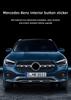 Car Center Console CD Multimedia Buttons Decals Trim for Mercedes Benz A B Class GLA 250 CLA CLS GLE GLS W176 W246 X156 Stickers