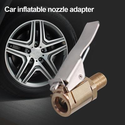 Car Truck Brass Air Pump Valve Chuck Tyre Valve 8mm Clip Vehicle Motor Bicycle Connector Wheel Adapter Auto Clamp Pump R1E6