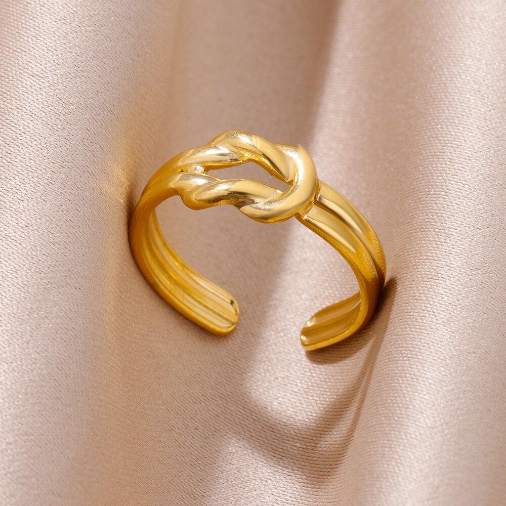 Ring for Women Stainless Steel Snake Gold Color Open Rings Female Vintage Jewelry Luxury Wedding Accessories Birthday Gifts