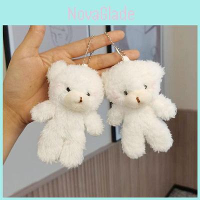 Cute Cartoon Bear Plush Keychain Mini Doll Gift Backpack Decoration Toy
