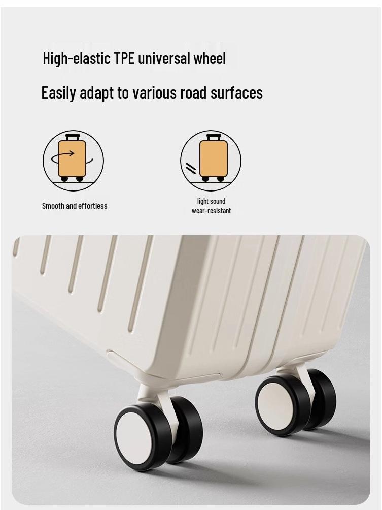 20-Inch Carry-On Suitcase with Universal Wheels, Rechargeable, for Men, Women, & Students