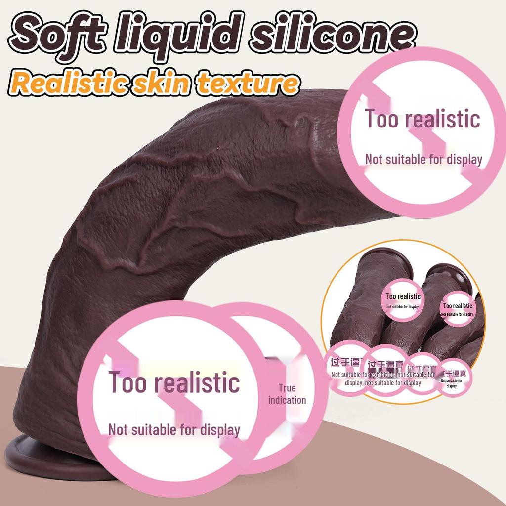 Realistic Suction Cup Penis Adult Toy - Soft Flesh Masturbator