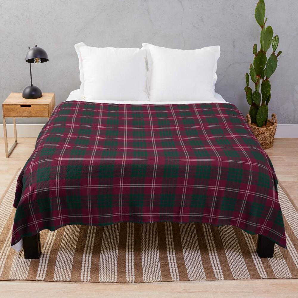 Clan Crawford Tartan Throw Blanket