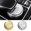 Hot 2025 For AMG W124 2025 For Benz AMG 1pcs 48mm Car Central Control Multimedia Knob Cover Sticker For Mercedes Benz AMG GLC GL